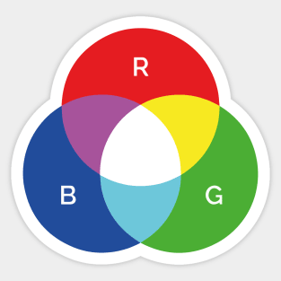 RGB colors Sticker